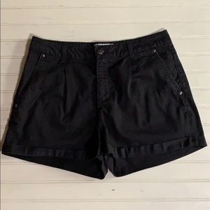 21 Denim Poplin Cuffed Shorts